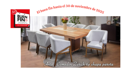 COMEDOR ZURICH 9 PZAS TL