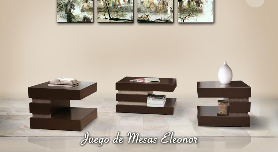 MESAS PARA SALA ELEONOR 3 PZAS TL